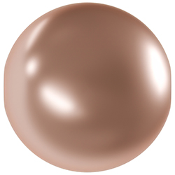 Aurora Crystal Pearl Bead - Round 08MM ROSE GOLD (3524)