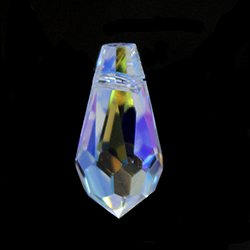 Aurora Crystal Pendant - Drop 13x6.5 CRYSTAL AB #0001AB