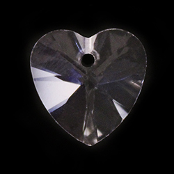 Aurora Crystal Pendant - Xilion Heart 12mm CRYSTAL #0001