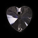 Aurora Crystal Pendant - Xilion Heart 10mm CRYSTAL #0001