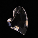 Aurora Crystal Pendant - Heart 17x13mm CRYSTAL #0001