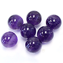 Gemstone No-Hole Ball - 12MM AMETHYST