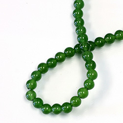 Gemstone Bead - Smooth Round 1.2MM Diameter Hole 06MM QUARTZ DYED TAIW JADE