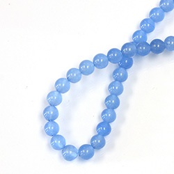 Gemstone Bead - Smooth Round 1.2MM Diameter Hole 06MM QUARTZ DYED CALCEDON