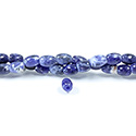 Gemstone Bead - Smooth Rice 2.5MM Diameter Hole 06x8MM BLUE SODALITE