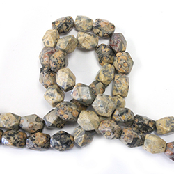 Gemstone Bead - Baroque Small Nugget LEOPARD SKIN AGATE (13mm - 9mm range)