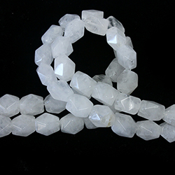 Gemstone Bead - Baroque Small Nugget MILKY QUARTZ (13mm - 9mm range)