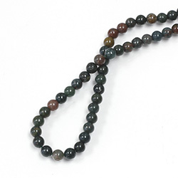 Gemstone Bead - Smooth Round 04MM BLOODSTONE