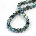 Gemstone Bead - Smooth Round 08MM AFRICAN TURQUOISE