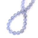Gemstone Bead - Smooth Round 08MM BLUE LACE AGATE