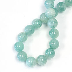 Gemstone Bead - Smooth Round 12MM AVENTURINE-LIGHT GREEN