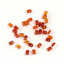 Gemstone Flat Back Buff Top Straight Side Stone - Cushion 03x2MM CORNELIAN