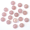 Gemstone Cabochon - Round 05MM DOLOMITE DYED DUSTY ROSE