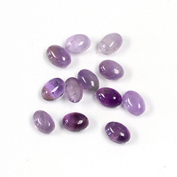 Gemstone Cabochon - Oval 07x5MM AMETHYST