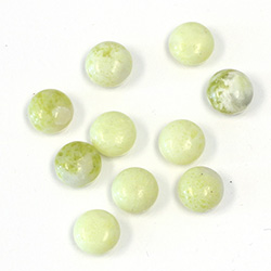 Gemstone Cabochon - Round 08MM JADE OLIVE