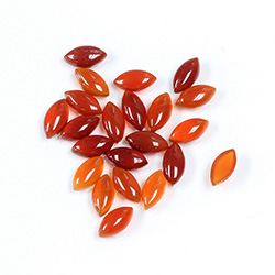 Gemstone Cabochon - Navette 08x4MM CORNELIAN