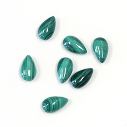 Gemstone Cabochon - Pear 10x6MM MALACHITE