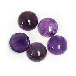 Gemstone Cabochon - Round 12MM AMETHYST (B grade)