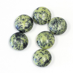 Gemstone Cabochon - Round 12MM YELLOW TURQUOISE