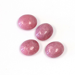 Gemstone Cabochon - Oval 12x10MM RHODONITE