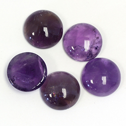 Gemstone Cabochon - Round 13MM AMETHYST (B grade)