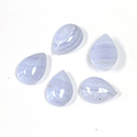 Gemstone Cabochon - Pear 14x10MM BLUE LACE AGATE