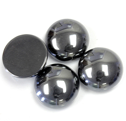 Gemstone Cabochon - Round 16MM HEMATITE