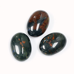 Gemstone Cabochon - Oval 18x13MM BLOODSTONE