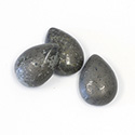 Gemstone Cabochon - Pear 18x13MM PYRITE