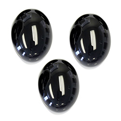 Gemstone Cabochon - Oval 20x15MM BLACK ONYX