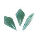 Gemstone Cabochon - Spear 24x12x5MM GREEN AVENTURINE