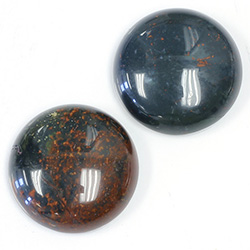 Gemstone Cabochon - Round 25MM BLOODSTONE