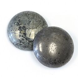 Gemstone Cabochon - Round 25MM PYRITE