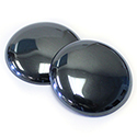 Gemstone Cabochon - Round 35MM HEMATINE (manmade version of Hematite)