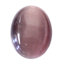 Fiber-Optic Cabochon - Oval 40x30MM CAT'S EYE LT PURPLE