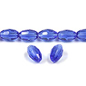 Chinese Cut Crystal Bead - Oval 09x6MM SAPPHIRE