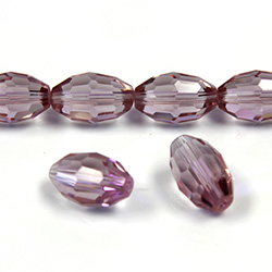 Chinese Cut Crystal Bead - Oval 13x10MM ALEXANDRITE