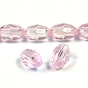 Chinese Cut Crystal Bead - Oval 13x10MM ROSALINE