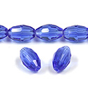 Chinese Cut Crystal Bead - Oval 13x10MM SAPPHIRE
