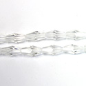 Chinese Cut Crystal Bead - Elongated Diamond 08x4MM CRYSTAL