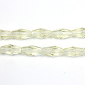 Chinese Cut Crystal Bead - Elongated Diamond 08x4MM JONQUIL