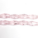 Chinese Cut Crystal Bead - Elongated Diamond 08x4MM ROSALINE