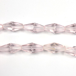 Chinese Cut Crystal Bead - Elongated Diamond 12x6 ROSALINE