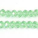 Chinese Cut Crystal Bead - Rondelle 06x8MM PERIDOT