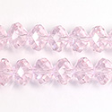 Chinese Cut Crystal Bead - Rondelle 08x10MM ROSALINE