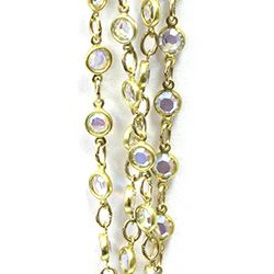 Preciosa Crystal Channel Chain 17SS CRYSTAL AB-RAW