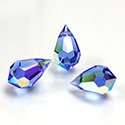 Preciosa Crystal Pendant - Pear 681 10x6MM SAPPHIRE AB