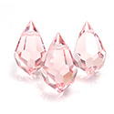 Preciosa Crystal Pendant - Pear 681 15x9MM LT ROSE