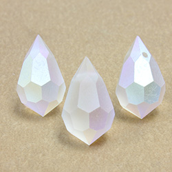 Preciosa Crystal Pendant - Pear 681 15x9MM MATTE CRYSTAL