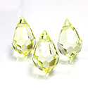 Preciosa Crystal Pendant - Pear 681 15x9MM MEDIUM YELLOW